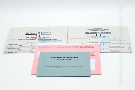 Doppelte Stimmzettel NRW Landtagswahl 2022